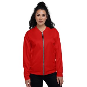 Womens Bomber Jacket - Red