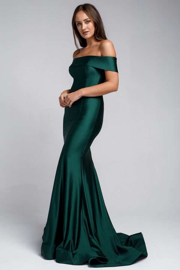 Off Shoulder Mermaid Fitted Long Evening & Wedding Dress AC373 - Image 33