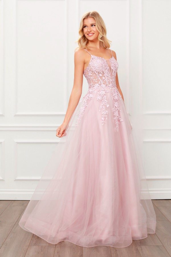 Floral Embellished Beads Bodice Long Prom & Bridesmaid Dress NXT449 - Image 4