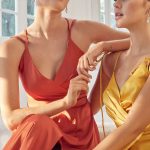 Double Breasted High Slit Long Bridesmaid & Prom Dress NXE1020