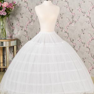 6-Hoops 2 Layers Tulle Premium Petticoat for Puffy & Full Heavy Quinceanera Dress