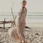 Collared Belted Tiered Dress-Vintage Floral