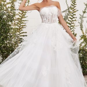 Strapless Silhouette with a Corset