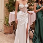 Embellished Satin Corset Gow