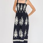 Umgee Full Size Smocked Printed Wide Leg Jumpsuit Plus Size