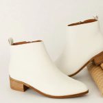 MayFair PU Leather Block Heel Boots