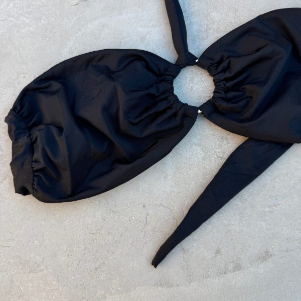 Light Black Strapless Bikini Top - Image 2