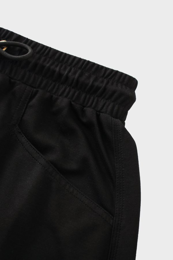 Drawstring Pocket T-Shirt Skirt-Black - Image 5
