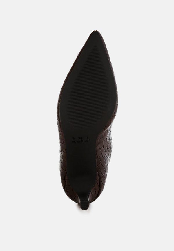 Woven Faux Leather Boots: Stunning Comfort for Every Step - Image 5