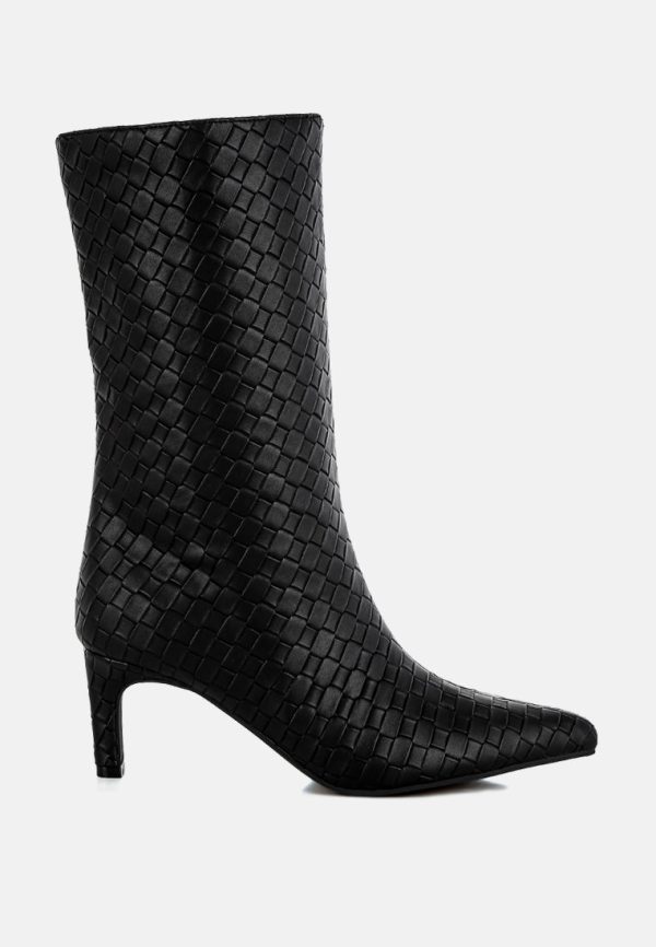 Woven Faux Leather Boots: Stunning Comfort for Every Step - Image 14