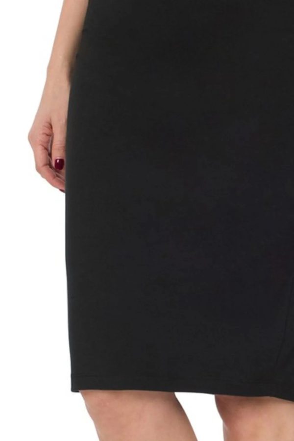 Zenana Premium Cotton Basic Knee Skirt - Image 3