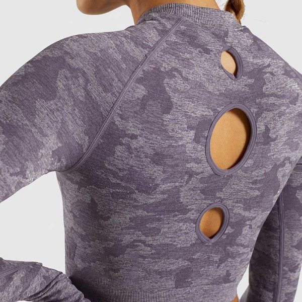 Camo Seamless O-Neck Shirts: Must-Have for Effortless Workouts - Image 13