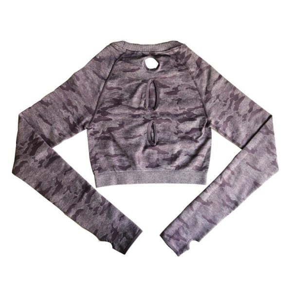 Camo Seamless O-Neck Shirts: Must-Have for Effortless Workouts - Image 3
