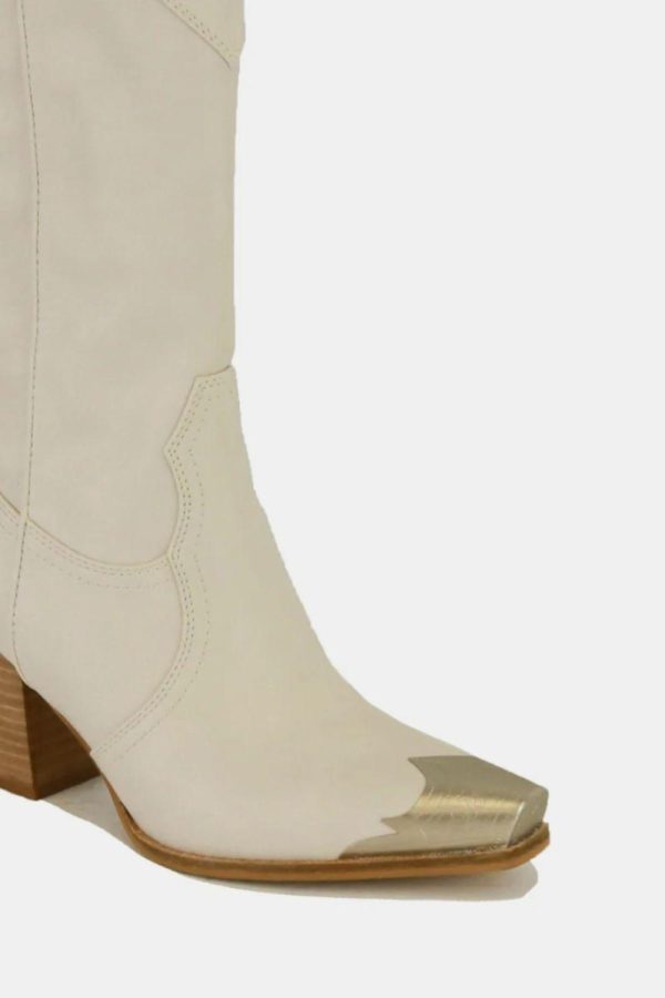 MayFair Metal-Toe Block Heel Ankle Boots - Image 3