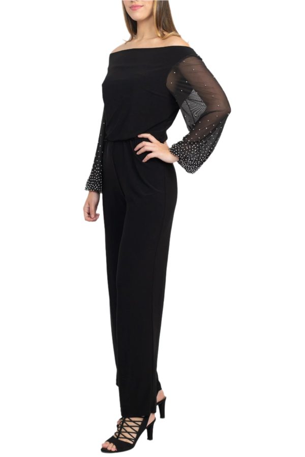 off-shoulder jumpsuit: Versatile Chiffon & Jersey Style - Image 2