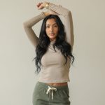 Ribbed Round Neck Long Sleeve Top (CAPELLA)