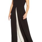 Crew Neck Sleeveless Jumpsuit – Crepe Fabric, Floor‑Length Skirt