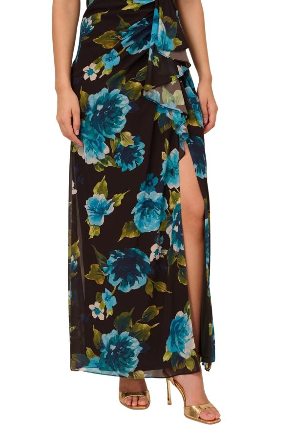Adrianna Papell Dress: Asymmetrical Twist Chiffon Beauty - Image 3