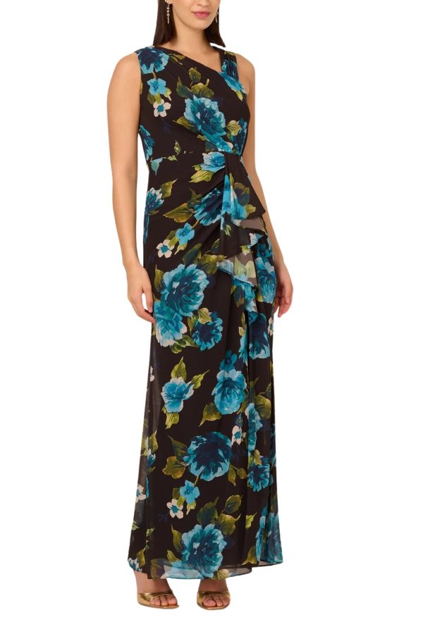 Adrianna Papell Dress: Asymmetrical Twist Chiffon Beauty - Image 7