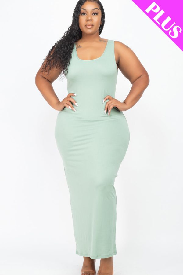 Plus Size Solid Basic Maxi Dress (CAPELLA) - Image 24