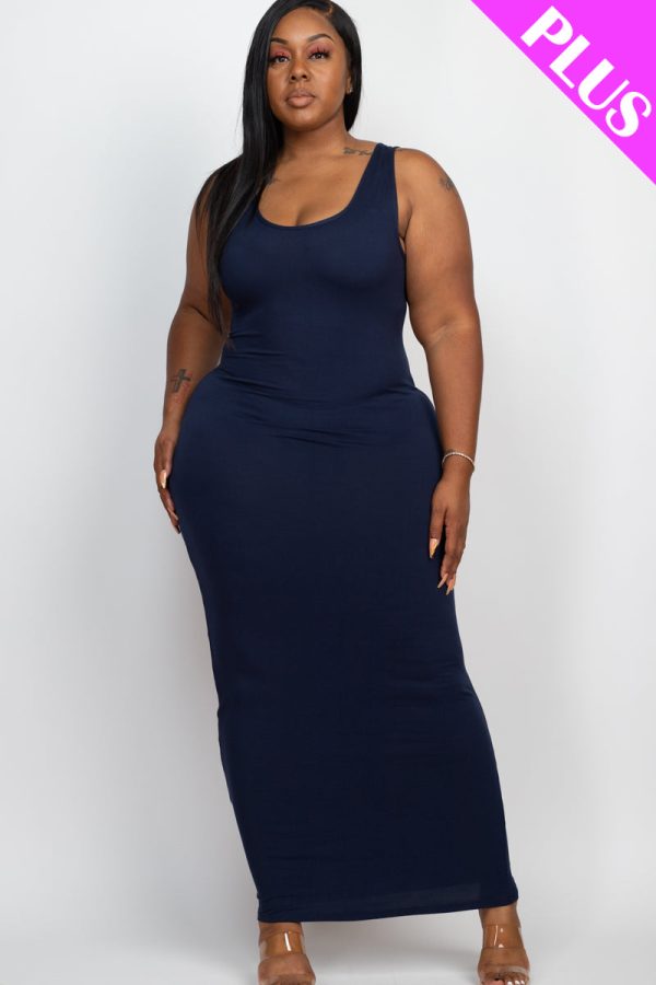 Plus Size Solid Basic Maxi Dress (CAPELLA) - Image 32