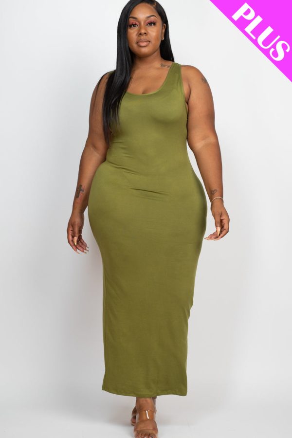 Plus Size Solid Basic Maxi Dress (CAPELLA) - Image 34