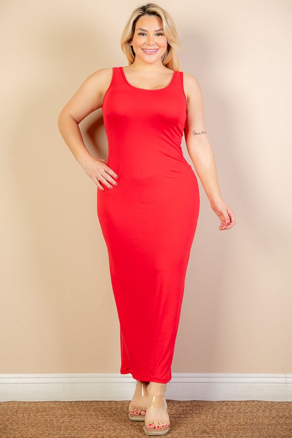 Plus Size Solid Basic Maxi Dress (CAPELLA) - Image 37