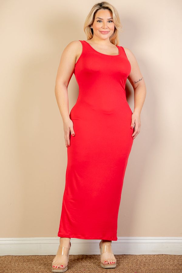 Plus Size Solid Basic Maxi Dress (CAPELLA) - Image 5