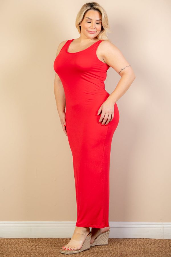 Plus Size Solid Basic Maxi Dress (CAPELLA) - Image 2