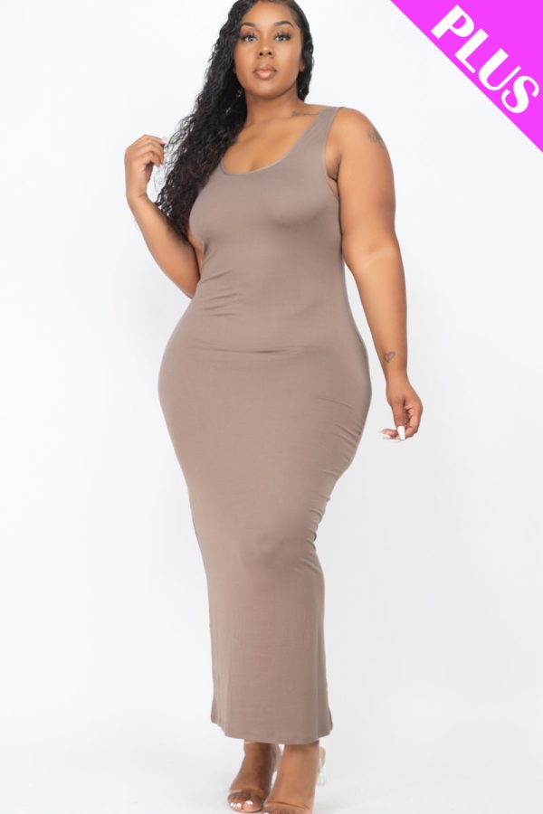 Plus Size Solid Basic Maxi Dress (CAPELLA) - Image 40