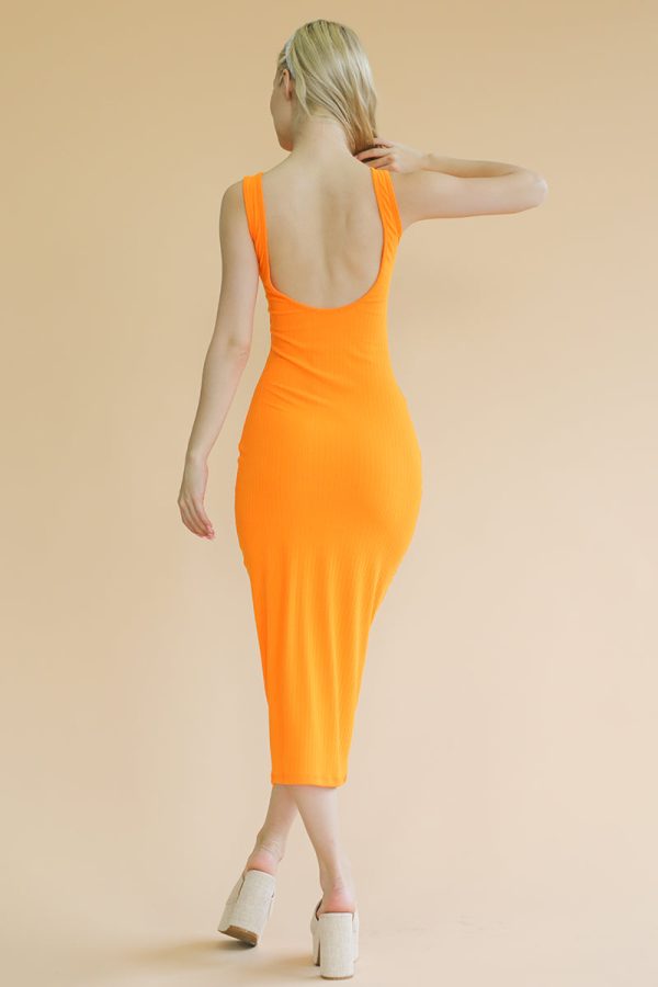 Ribbed Open Back Sleeveless Maxi Dress (CAPELLA) - Image 4