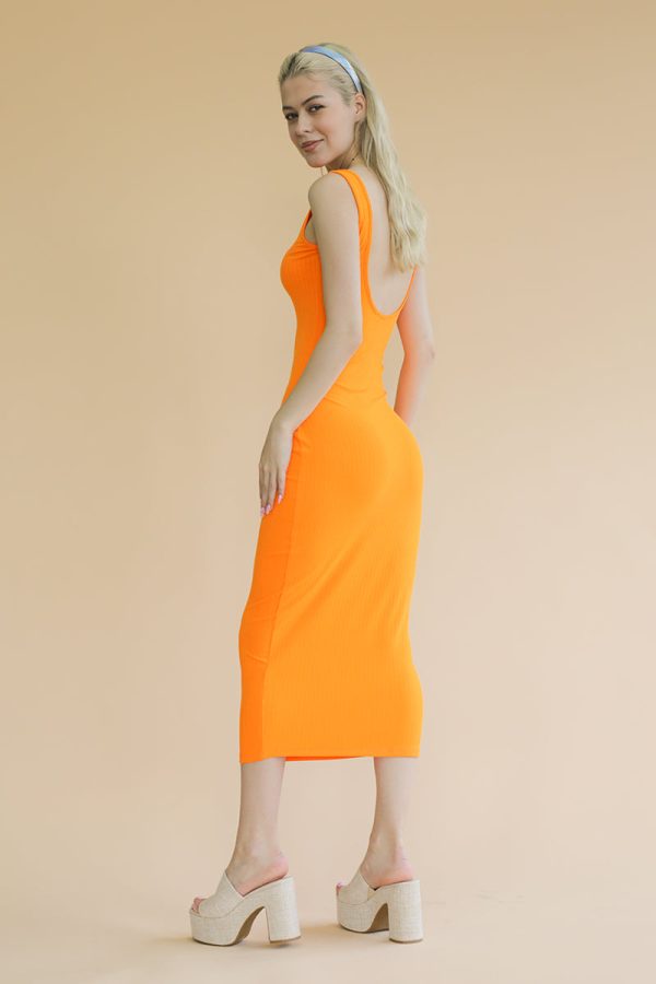Ribbed Open Back Sleeveless Maxi Dress (CAPELLA) - Image 3