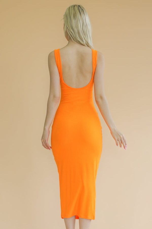 Ribbed Open Back Sleeveless Maxi Dress (CAPELLA) - Image 5