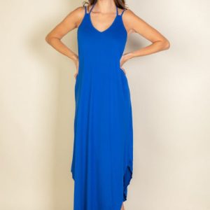 Solid Cami Double Strap Loose fit Dress (CAPELLA)