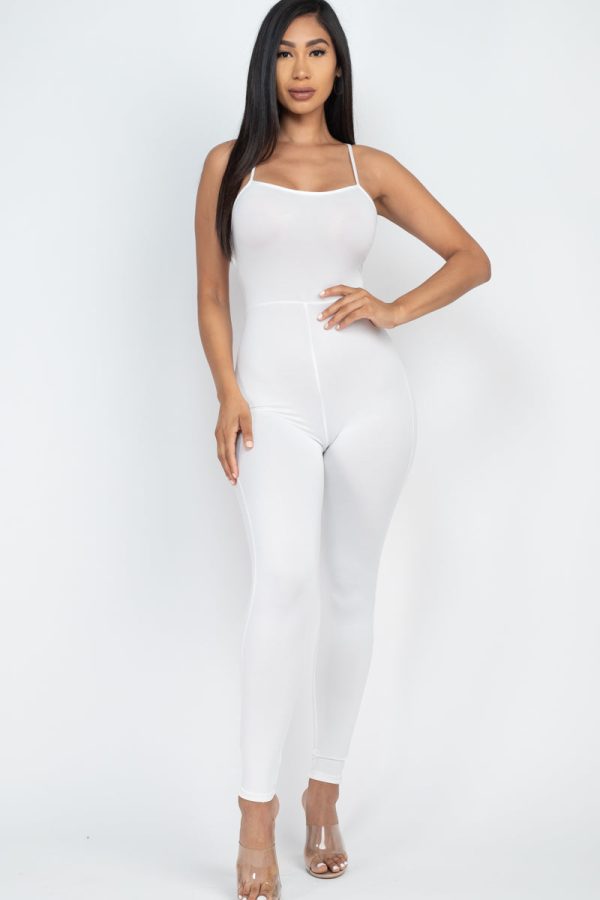 Criss-Cross Open Back Bodycon Jumpsuit (CAPELLA) - Image 31