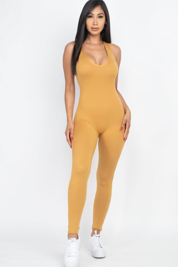 Navy Blue Racerback Jumpsuit - Image 15