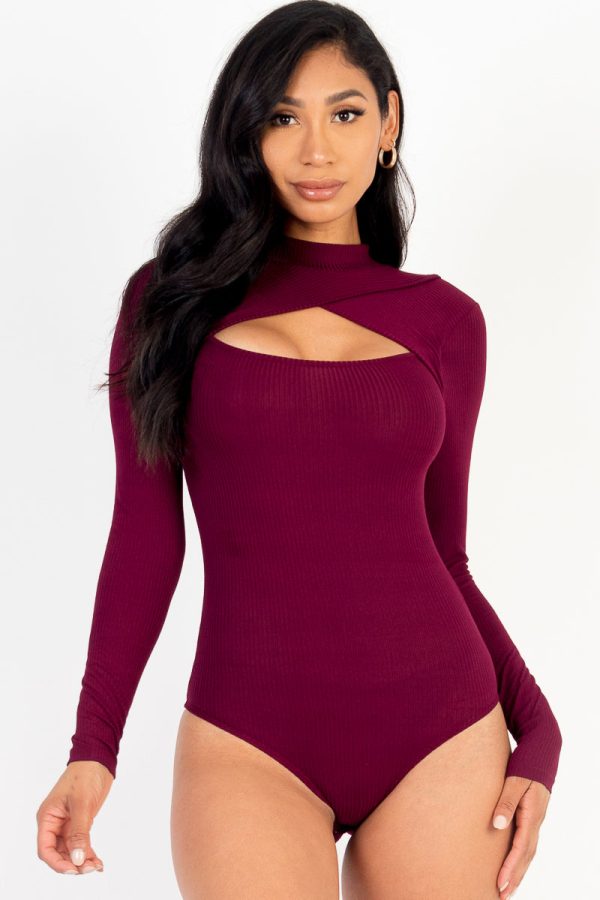 Front Cutout Long Sleeve Bodysuit (CAPELLA) - Image 10