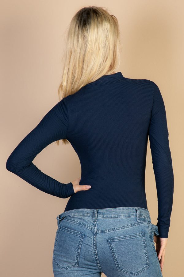 Front Cutout Long Sleeve Bodysuit (CAPELLA) - Image 4