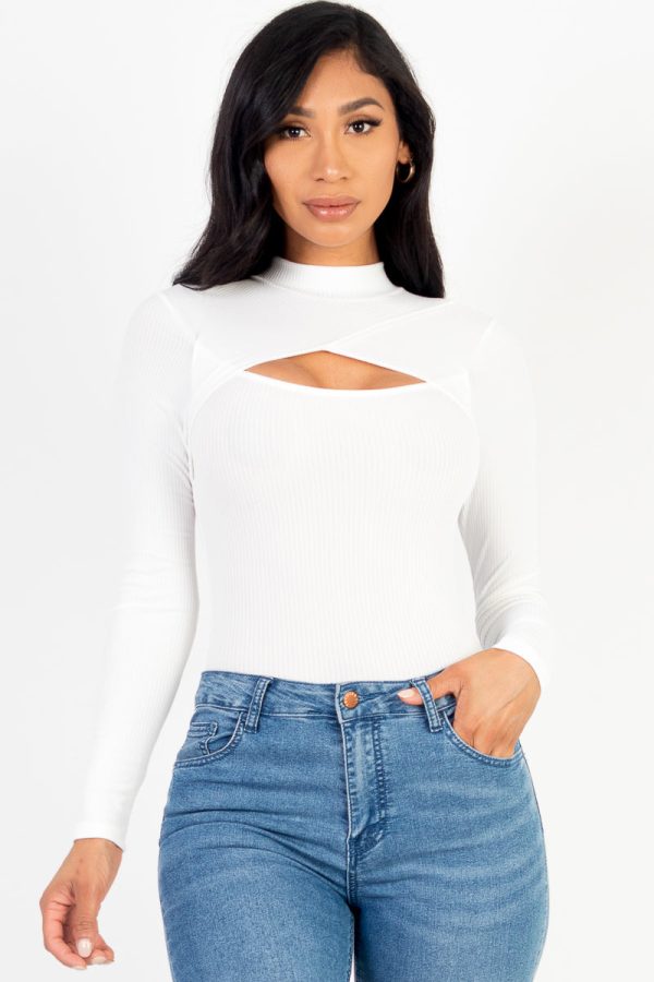 Front Cutout Long Sleeve Bodysuit (CAPELLA) - Image 16