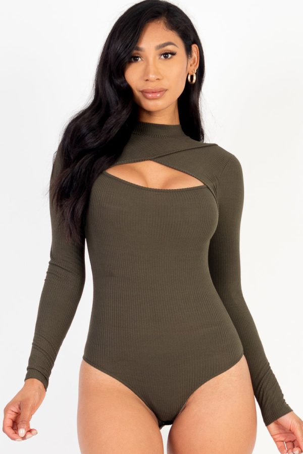 Front Cutout Long Sleeve Bodysuit (CAPELLA) - Image 14