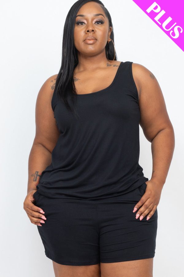 Plus Comfy Tank Top & Shorts Set (CAPELLA) - Image 8