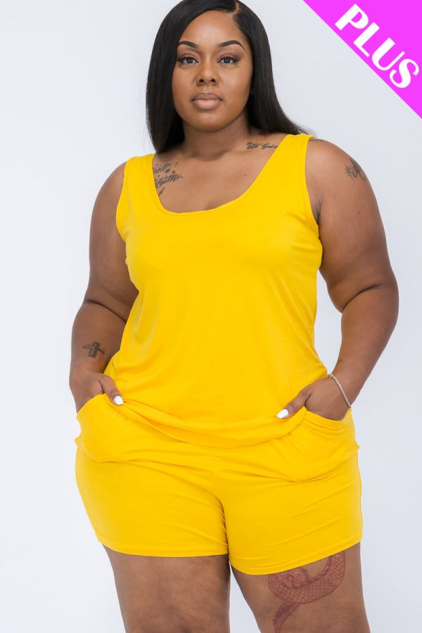 Plus Comfy Tank Top & Shorts Set (CAPELLA) - Image 11