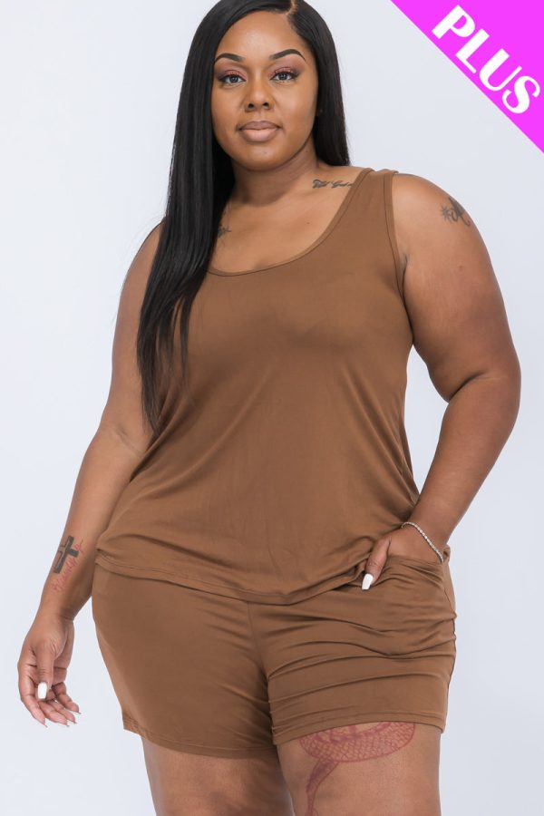 Plus Comfy Tank Top & Shorts Set (CAPELLA) - Image 13