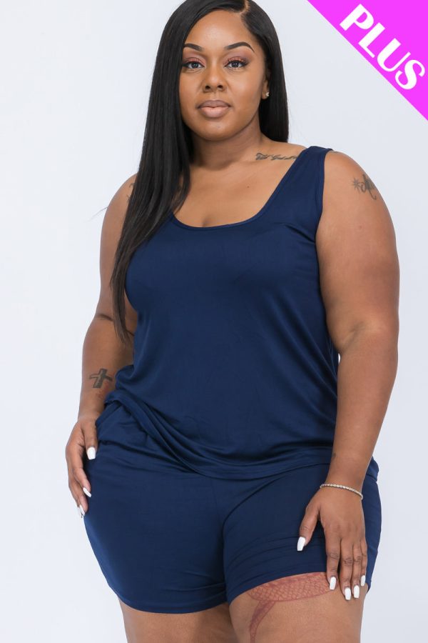 Plus Comfy Tank Top & Shorts Set (CAPELLA) - Image 26