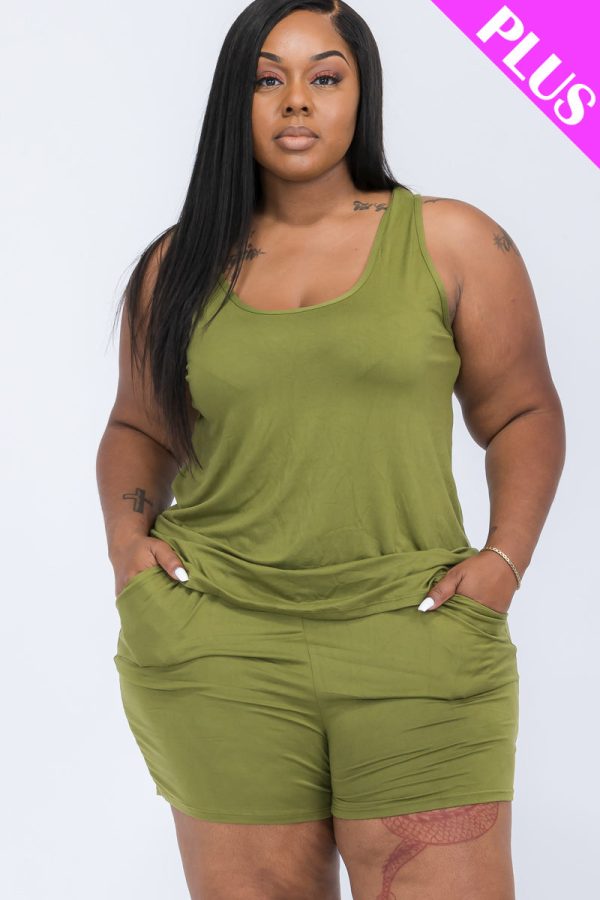 Plus Comfy Tank Top & Shorts Set (CAPELLA) - Image 29