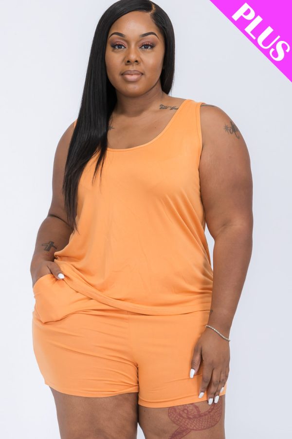Plus Comfy Tank Top & Shorts Set (CAPELLA) - Image 36