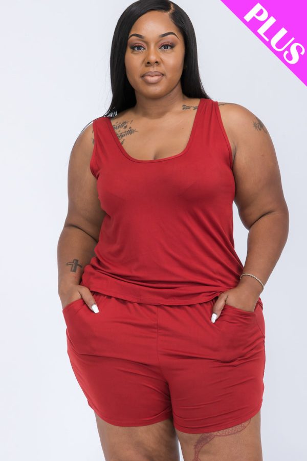 Plus Comfy Tank Top & Shorts Set (CAPELLA) - Image 41