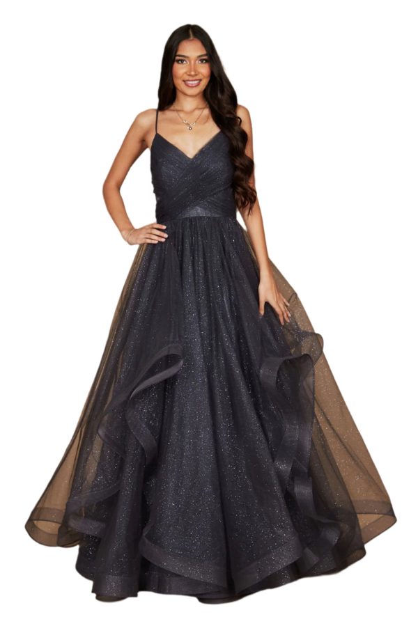 Sparkling Full-Length Formal Ball Gown – Sequin A-Line - Image 2