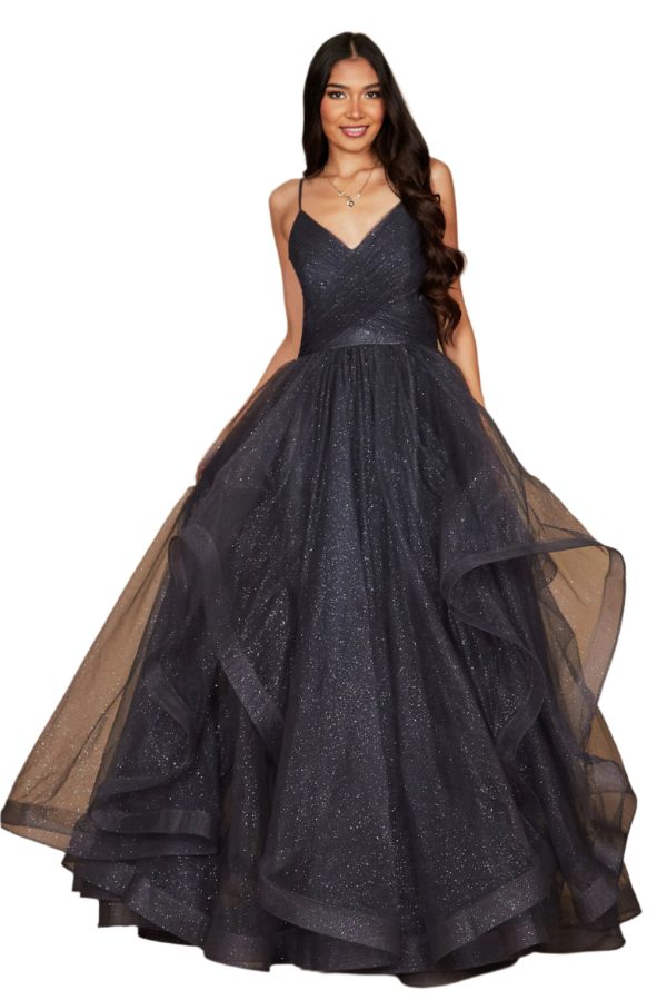 Sparkling Full-Length Formal Ball Gown – Sequin A-Line - Image 23