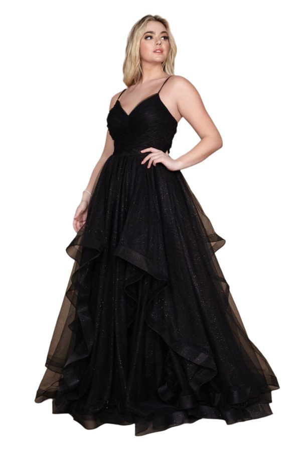 Sparkling Full-Length Formal Ball Gown – Sequin A-Line - Image 4